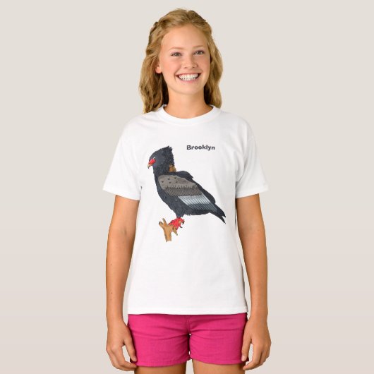 T-shirt Illustration Bateleur Eagle (Devant entier)