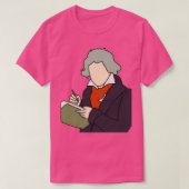 T-shirt Illustration Beethoven (Design devant)