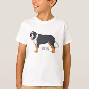 T-shirt Illustration bernoise d'un chien de montagne