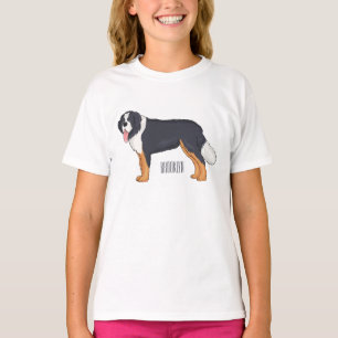 T-shirt Illustration bernoise d'un chien de montagne