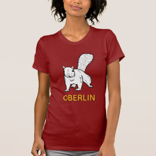 T-shirt Illustration blanche d'écureuil d'Oberlin