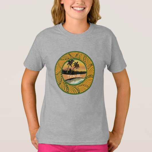 T-shirt Illustration bord de mer Travel (Devant)