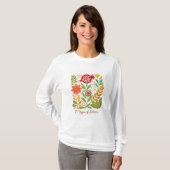 T-shirt Illustration Botanique Moderne (Devant entier)
