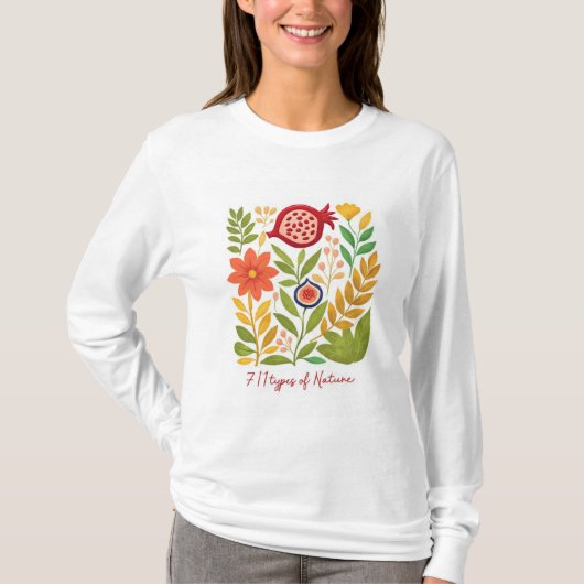 T-shirt Illustration Botanique Moderne (Devant)