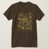 T-shirt Illustration Camping Extérieur (Design devant)