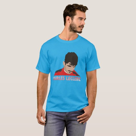T-shirt Illustration Charles Leclerc (Devant entier)