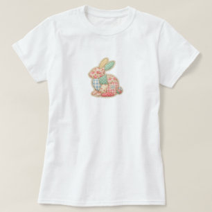 T-shirt Illustration charmante de lapin patchwork