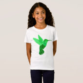 T-Shirt Illustration complexe du colibri vert (Devant entier)