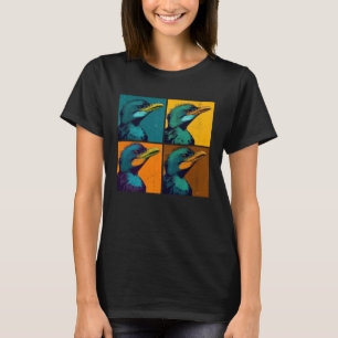 T-shirt Illustration Cormorant Pop Femmes animales colorée