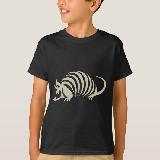 T-shirt Illustration créative de tatou (Devant)