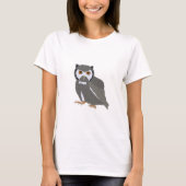 T-shirt Illustration Cute Owl (Devant)