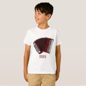 T-shirt Illustration d'accordion (Devant entier)
