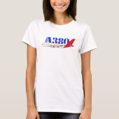 T-shirt Illustration d'Airbus A380 avec design de queue ro (Devant)