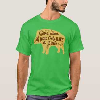 T-shirt Illustration d'amis avec citation de cochon fantai