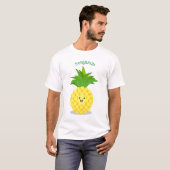 T-shirt Illustration d'ananas mignon (Devant entier)
