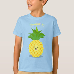 T-shirt Illustration d'ananas mignon