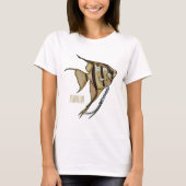 T-shirt Illustration d'angelfish (Devant)