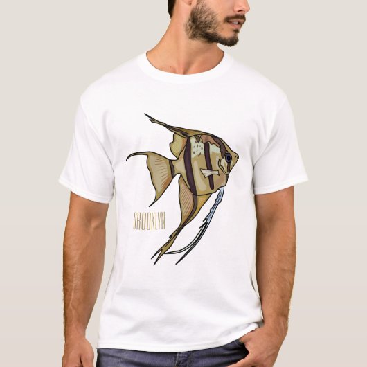 T-shirt Illustration d'angelfish (Devant)