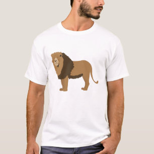 T-shirt Illustration d'animaux de lions de la jungle