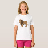 T-shirt Illustration d'animaux de lions de la jungle (Devant entier)
