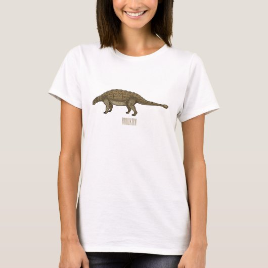 T-shirt Illustration d'Ankylosaurus (Devant)