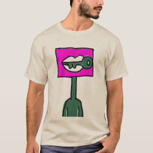 T-shirt Illustration d'art néo-rétro Silence Verrouillé