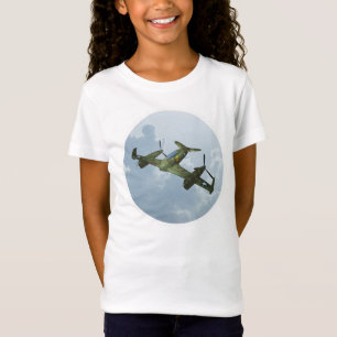 T-Shirt Illustration d'aviation militaire de vol de warbir