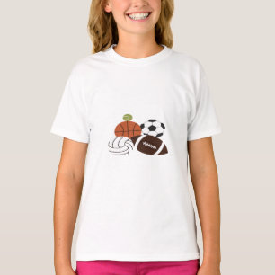 T-shirt illustration de balle de sport