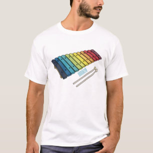 T-shirt Illustration de bande dessinée en Xylophone