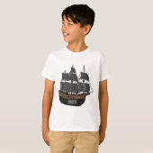 T-shirt Illustration de bateau pirate (Devant entier)