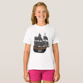 T-shirt Illustration de bateau pirate (Devant entier)
