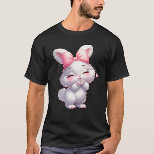 T-shirt Illustration de bébé lapin adorable (Devant)