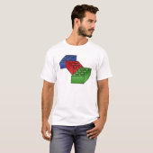 T-shirt Illustration de blocs constitutifs (Devant entier)