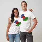 T-shirt Illustration de blocs constitutifs (Unisexe)