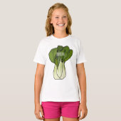 T-shirt Illustration de Bok choy (Devant entier)
