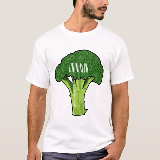 T-shirt Illustration de Broccoli (Devant)