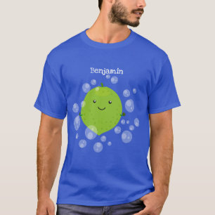 T-shirt Illustration de bulles de chaux vert mou