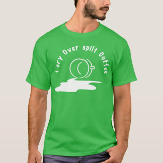 T-shirt Illustration de café divisé de manière amusante