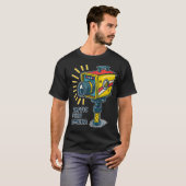 T-shirt Illustration de caméra de vitesse de circulation d (Devant entier)