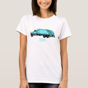 T-shirt Illustration de camion à ordures