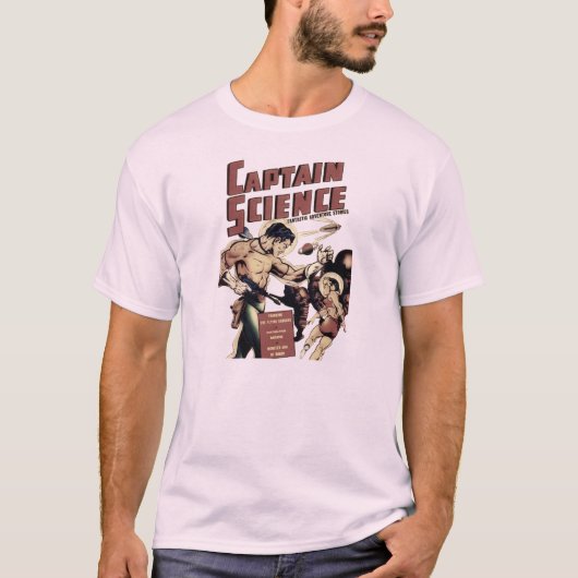 T-shirt Illustration de capitaine la Science #1 (Devant)