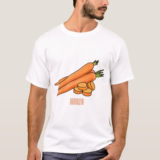 T-shirt Illustration de carotte (Devant)