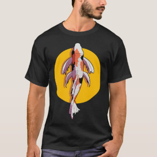 T-shirt Illustration de carpe koï sur le thème du dessin a
