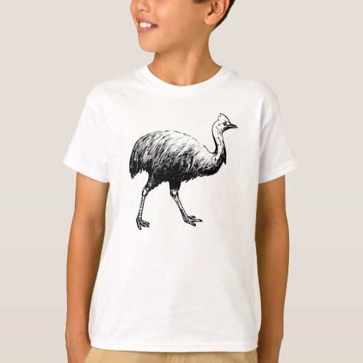 T-shirt Illustration de casoar (Devant)