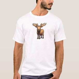 T-shirt Illustration de cerf de dessin