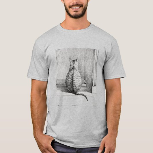 T-shirt Illustration de chat (Devant)