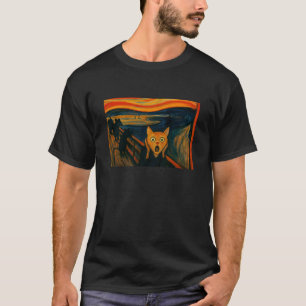 T-shirt Illustration de chat inspirée de l'art expressionn