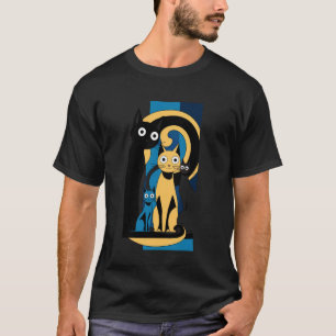 T-shirt Illustration de chats colorés pour les enfants et
