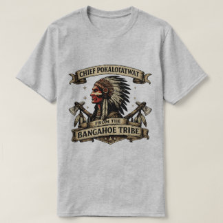 T-shirt Illustration de chef tribal vintage