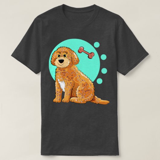 T-shirt Illustration de chien de Cockapoo (Design devant)